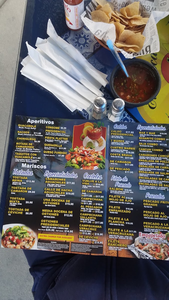 El Pescador Restaurant Menu - Image 2