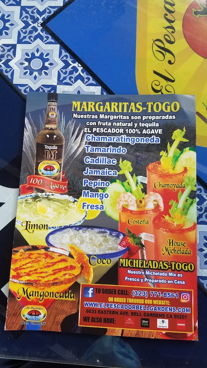 El Pescador Restaurant Menu - Image 4